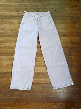 American Eagle Blush Pink Wide Leg Skater Jean Size 27/4
